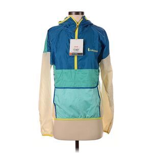 Cotopaxi Teca Technical Windbreaker Jacket Women's XS Blue Hooded Packable *READ